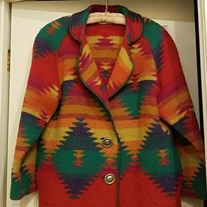 Womens vintage car coat size 10